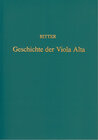 Buchcover Die Geschichte der Viola Alta und die Grundsätze ihres Baues