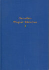 Buchcover Katalog einer Richard-Wagner-Bibliothek / Katalog einer Richard-Wagner-Bibliothek - Band 3