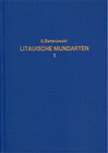 Buchcover Litauische Mundarten / Litauische Mundarten - Band 1