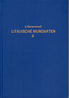 Buchcover Litauische Mundarten / Litauische Mundarten - Band 2