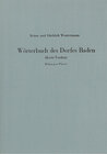 Buchcover Wörterbuch des Dorfes Baden (Kreis Verden) - Bääuger Platt