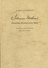 Buchcover Johannes Brahms - Thematisches Verzeichnis seiner Werke