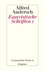 Buchcover Essayistische Schriften 1