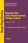 Buchcover Repetitorium zum Schweizerischen Zivilgesetzbuch