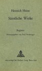 Buchcover Heinrich Heines sämtliche Werke- Registerband