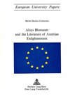 Buchcover Aloys Blumauer and the Literature of Austrian Enlightenment