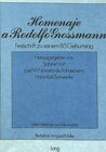 Buchcover Homenaje a Rodolfo Grossmann