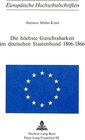 Buchcover Die höchste Gerichtsbarkeit im deutschen Staatenbund 1806-1866