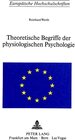 Buchcover Theoretische Begriffe der physiologischen Psychologie