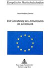 Buchcover Die Gewährung des Armenrechts im Zivilprozess