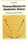 Buchcover Thomas Müntzer im deutschen Drama