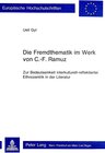 Buchcover Die Fremdthematik im Werk von C.-F. Ramuz
