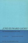 Buchcover «Und es ward Licht» - zur Kulturgeschichte des Lichts