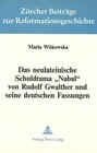 Buchcover Das neulateinische Schuldrama «Nabal» von Rudolf Gwalther und seine deutschen Fassungen