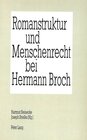 Buchcover Romanstruktur und Menschenrecht bei Hermann Broch