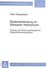 Buchcover Studentenberatung an Schweizer Hochschulen