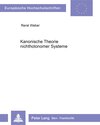 Buchcover Kanonische Theorie nichtholonomer Systeme