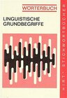 Buchcover Wörterbuch - Linguistische Grundbegriffe