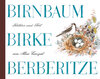Buchcover Birnbaum, Birke, Berberitze, Mini