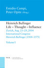 Buchcover Heinrich Bullinger, Life – Thought – Influence