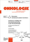Buchcover Strukturen und Wege der Entscheidungsfindung in der Thoraxonkologie
