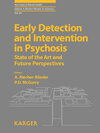 Buchcover Early Detection and Intervention in Psychosis
