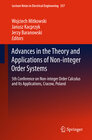 Buchcover Advances in the Theory and Applications of Non-integer Order Systems