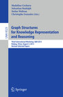 Buchcover Graph Structures for Knowledge Representation and Reasoning