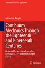 Buchcover Continuum Mechanics Through the Eighteenth and Nineteenth Centuries