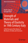 Buchcover Strength of Materials and Theory of Elasticity in 19th Century Italy