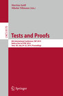 Buchcover Tests and Proofs