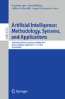 Buchcover Artificial Intelligence: Methodology, Systems, and Applications