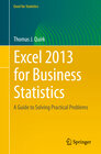 Buchcover Excel 2013 for Business Statistics