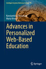 Buchcover Advances in Personalized Web-Based Education