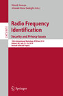 Buchcover Radio Frequency Identification: Security and Privacy Issues