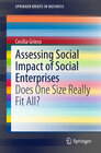 Buchcover Assessing Social Impact of Social Enterprises