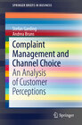 Buchcover Complaint Management and Channel Choice