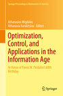 Buchcover Optimization, Control, and Applications in the Information Age