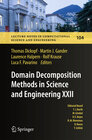 Buchcover Domain Decomposition Methods in Science and Engineering XXII