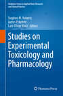 Buchcover Studies on Experimental Toxicology and Pharmacology