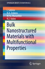 Buchcover Bulk Nanostructured Materials with Multifunctional Properties
