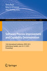 Buchcover Software Process Improvement and Capability Determination