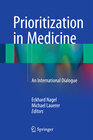 Buchcover Prioritization in Medicine