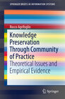 Buchcover Knowledge Preservation Through Community of Practice