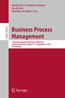Buchcover Business Process Management