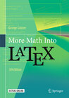 Buchcover More Math Into LaTeX