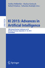 Buchcover KI 2015: Advances in Artificial Intelligence