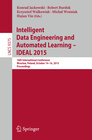 Buchcover Intelligent Data Engineering and Automated Learning – IDEAL 2015