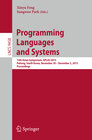 Buchcover Programming Languages and Systems