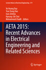 Buchcover AETA 2015: Recent Advances in Electrical Engineering and Related Sciences